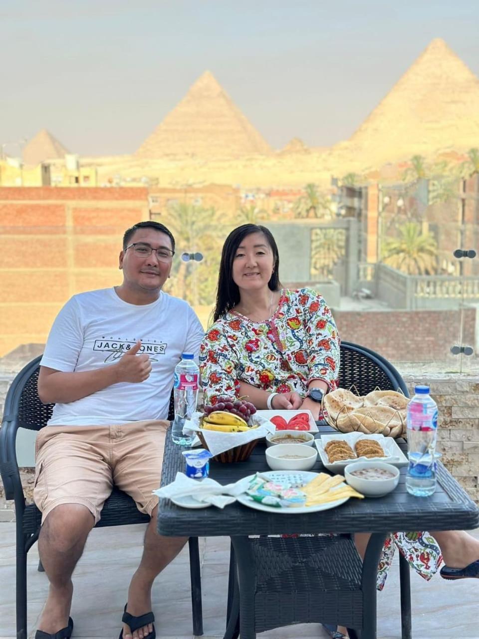 New Hope Pyramids View Hotel Kairó Kültér fotó